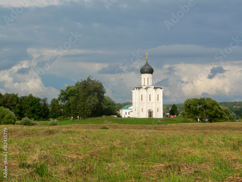 Old Church in a green field