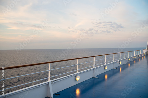Ocean view from cruise ship