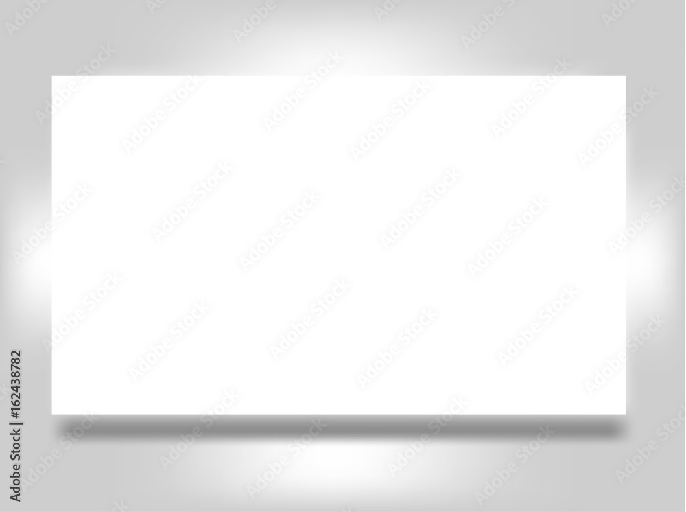 Blank flyer banner or post card poster isolated on grey to replace your design Blank flyer banner or post card poster isolated on grey to replace your design