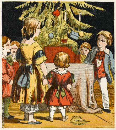 Xmas Tree in Action 1867. Date: 1867