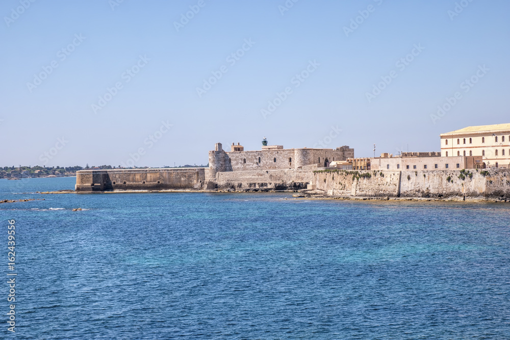 Castle  in Siracusa (Castello Maniace) in Sicily