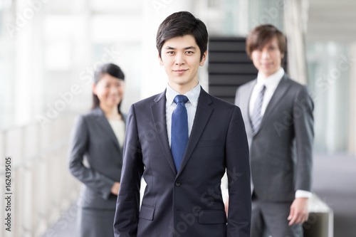 portrait of young businessgroup in office