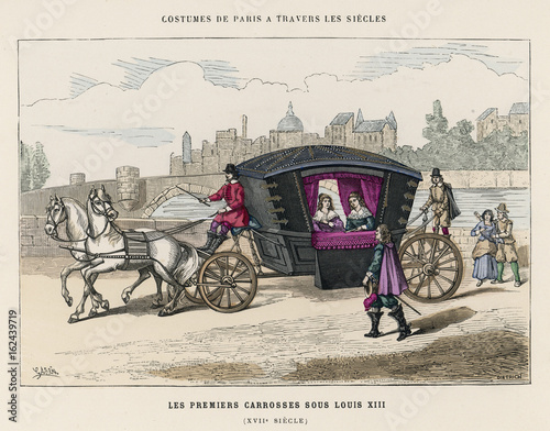 17th century Carriage. Date: early 17th century photo