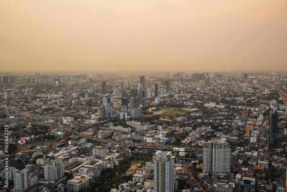 Fototapeta premium Views of Bangkok in Baiyoke Sky Hotel