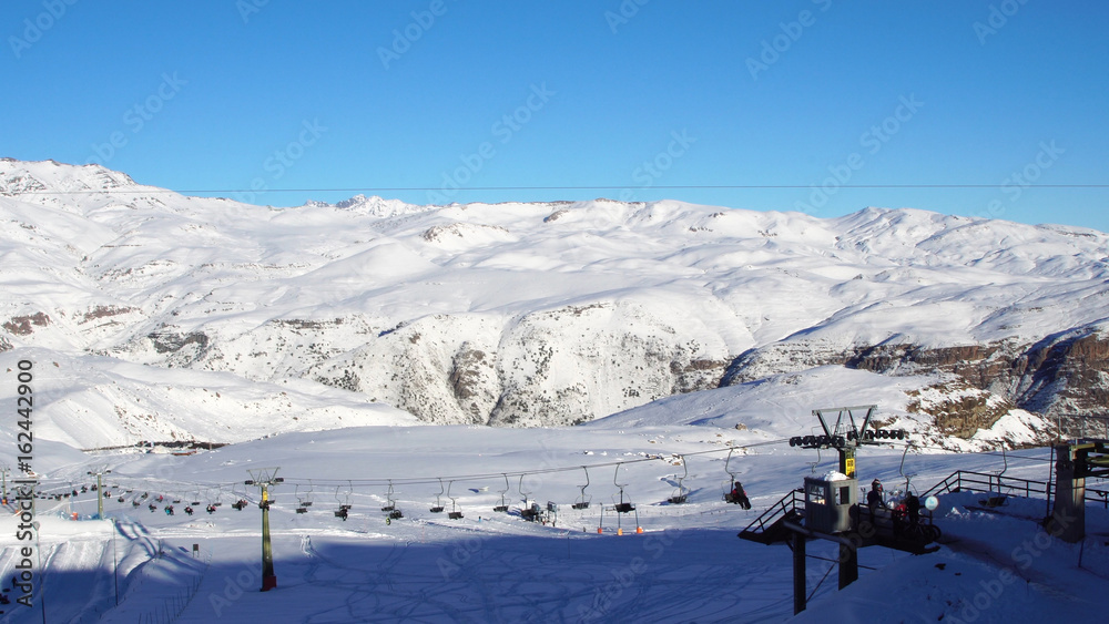 Farellones Ski Station in Chile