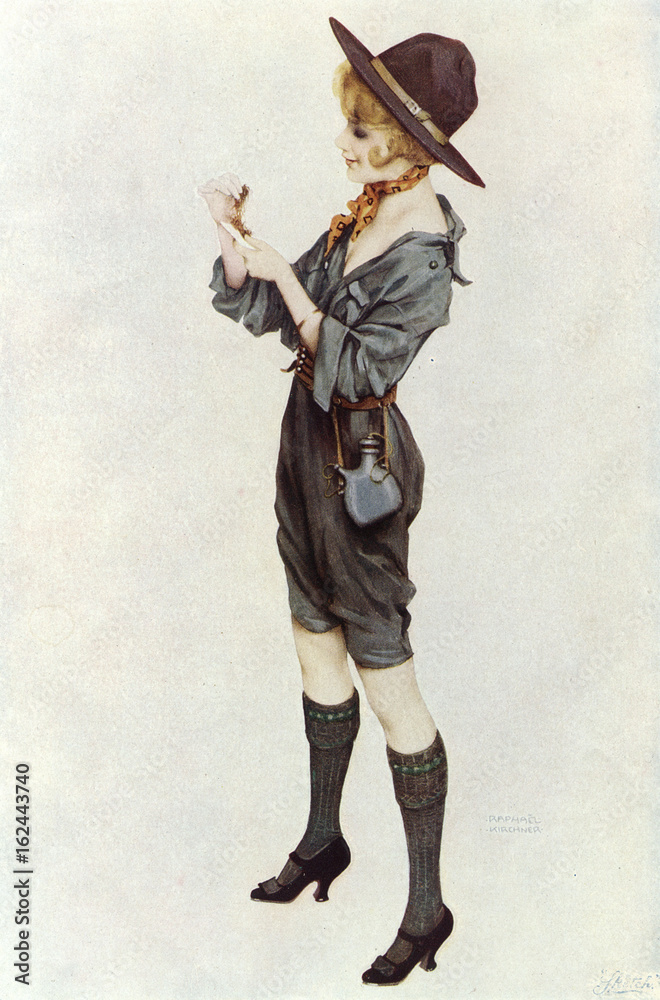 Girl Scout - Kirchner - 1914. Date: circa 1914