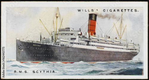 Canvas Print Steamships - 'Scythia'. Date: 1924