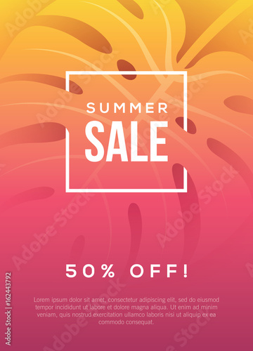 Summer sale banner