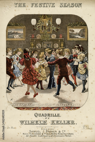 Принти на полотні The Festive Season -- children dancing at a party
