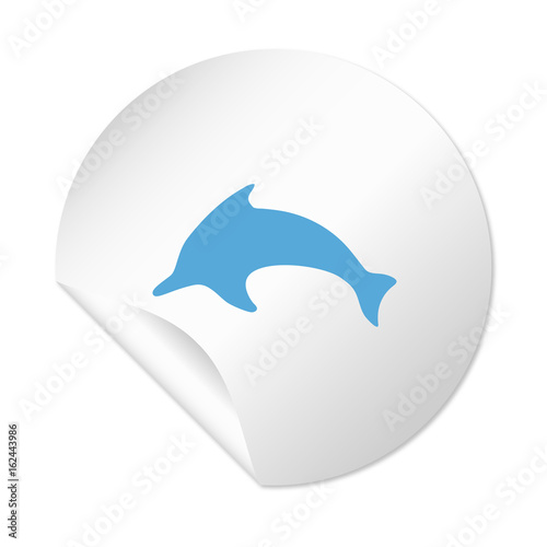 Runder Sticker - Delfin
