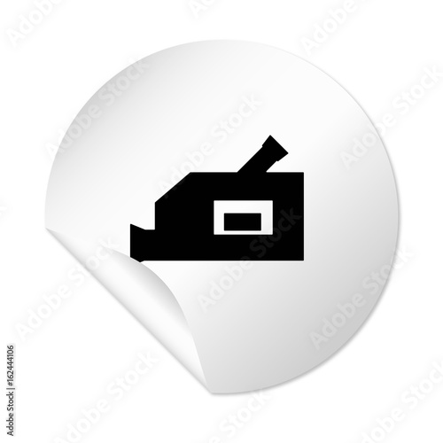 Runder Sticker - Filmkamera