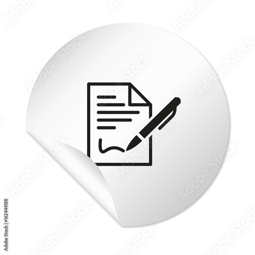 Runder Sticker - Vertrag