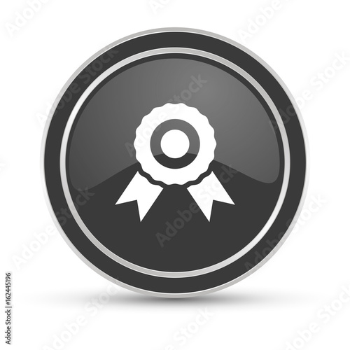 Schwarzer Button - Rosette