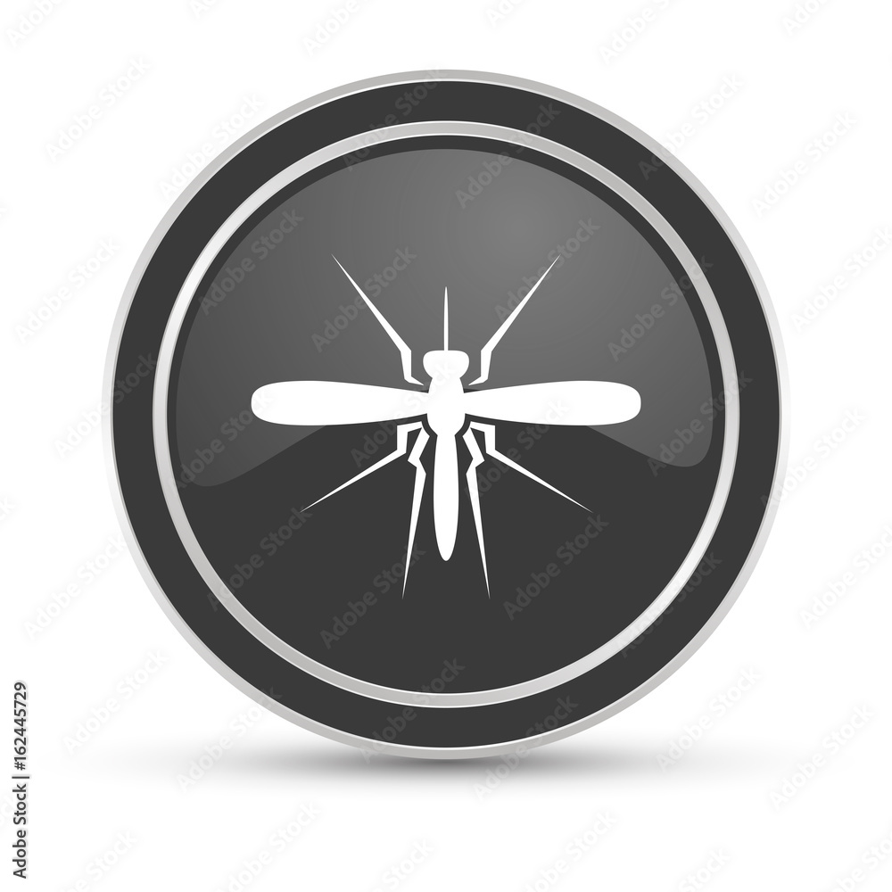Schwarzer Button - Mücke Schwarzer Button - Mücke