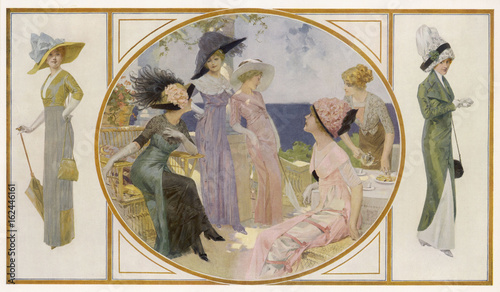 Garden Party Frocks 1911. Date: 1911