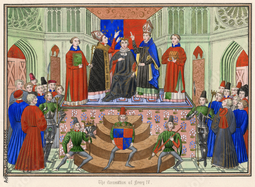 Obraz na plátně 1399 - Henry Iv Crowned. Date: 13 October 1399