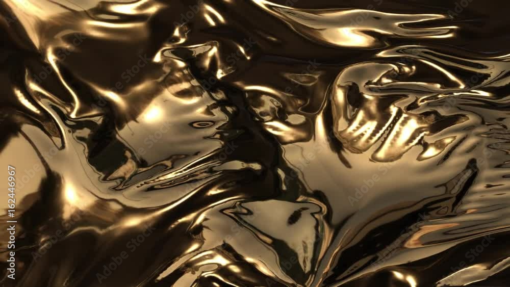Animation of gold waves