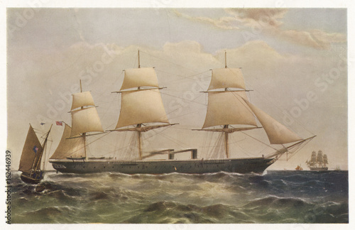 Warrior (Dutton). Date: launched 1860 photo