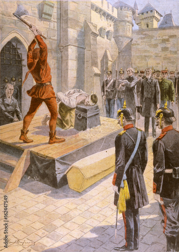 Beheading Germany. Date: 1908 photo