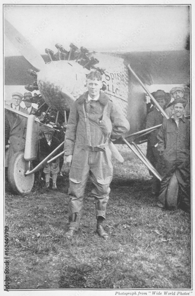 Lindbergh Flying Clothes. Date: 1902 - 1974 - obrazy, fototapety, plakaty 
