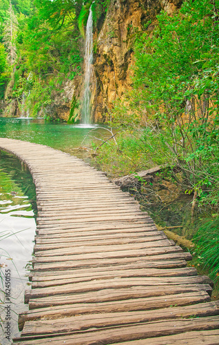 Boardwalk through the water...