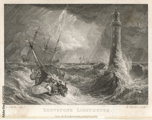 3Rd Eddystone Lighthouse. Date: built 1759 photo