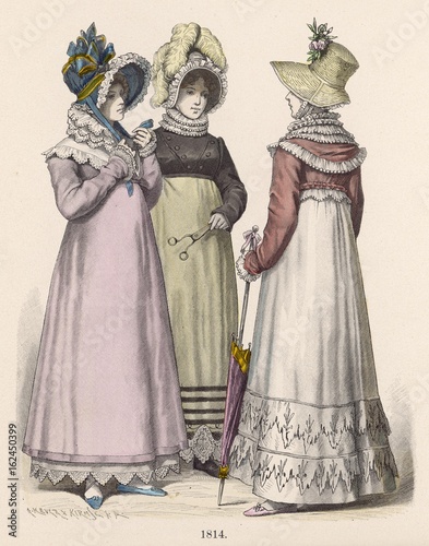 Fashions of 1814. Date: 1814 photo