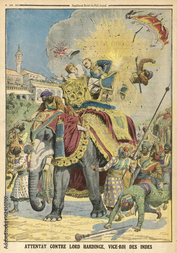 Obraz na płótnie Attack on Lord Hardinge in India 1912 . Date: 4741
