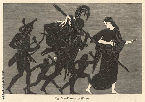 Aeneas Flees from Troy