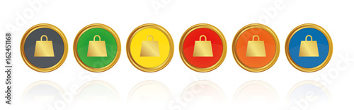 Tasche - Goldene Buttons