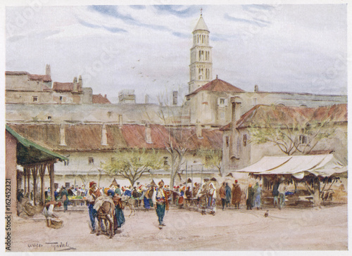 Market Day in Yugoslavia. Date: 1925