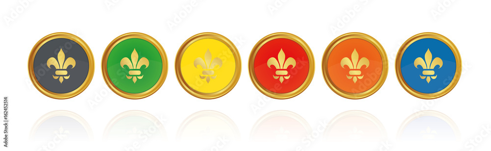 Lilie - Renaissance - Goldene Buttons Lilie - Renaissance - Goldene Buttons