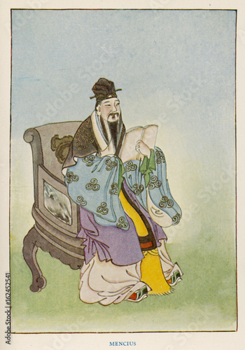 Φωτογραφία Meng-Tzu - Mencius - Werner. Date: 371 - 289 BC