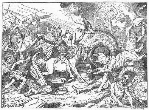Tablou pe pânză Myth - Mythology - Ragnark