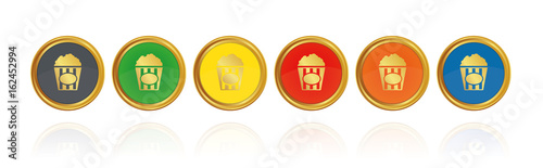 Popcorn - Goldene Buttons