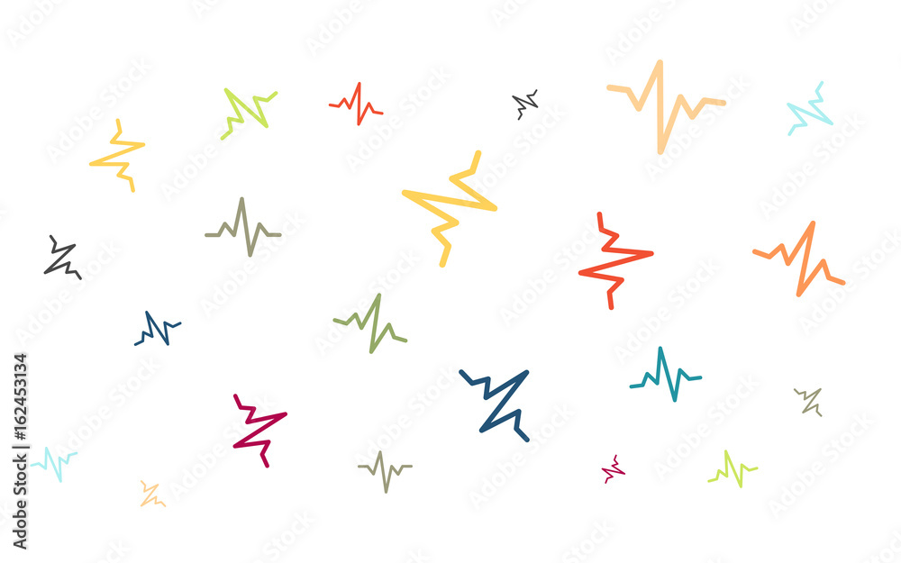 Viele bunte Graph-Symbole Viele bunte Graph-Symbole