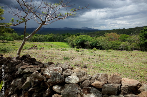 Stormy skies over the Reserva Natural Miraflor, a popular tourist destination near Esteli in the northern mountains of Nicaragua photo