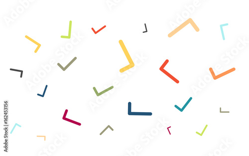 Viele bunte Haken