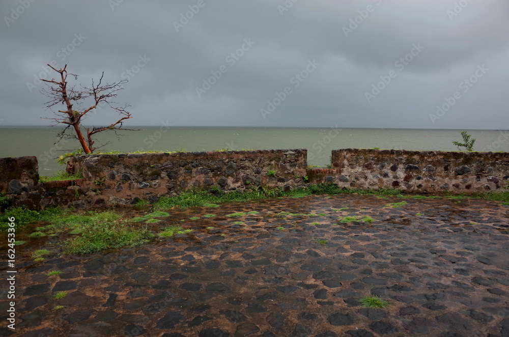 A tropical storm off Las Isletas, hundreds of small island off the coast of Granada in Lake Nicaragua