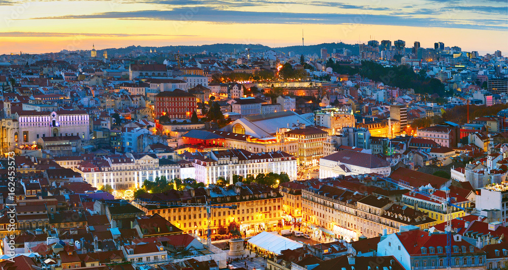  Lisbon city center overview, Portugal