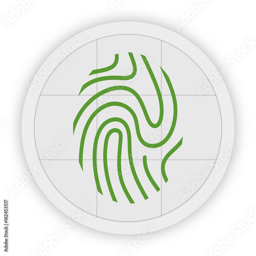 Icon Schaltfläche - Fingerabdruck