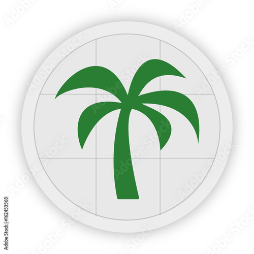 Icon Schaltfläche - Kokosnusspalme