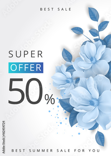 Super offer fifty percent lettering