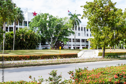 Wall Mural Building of the Provincial Comitee of the Communist Party in Holguin, Cuba