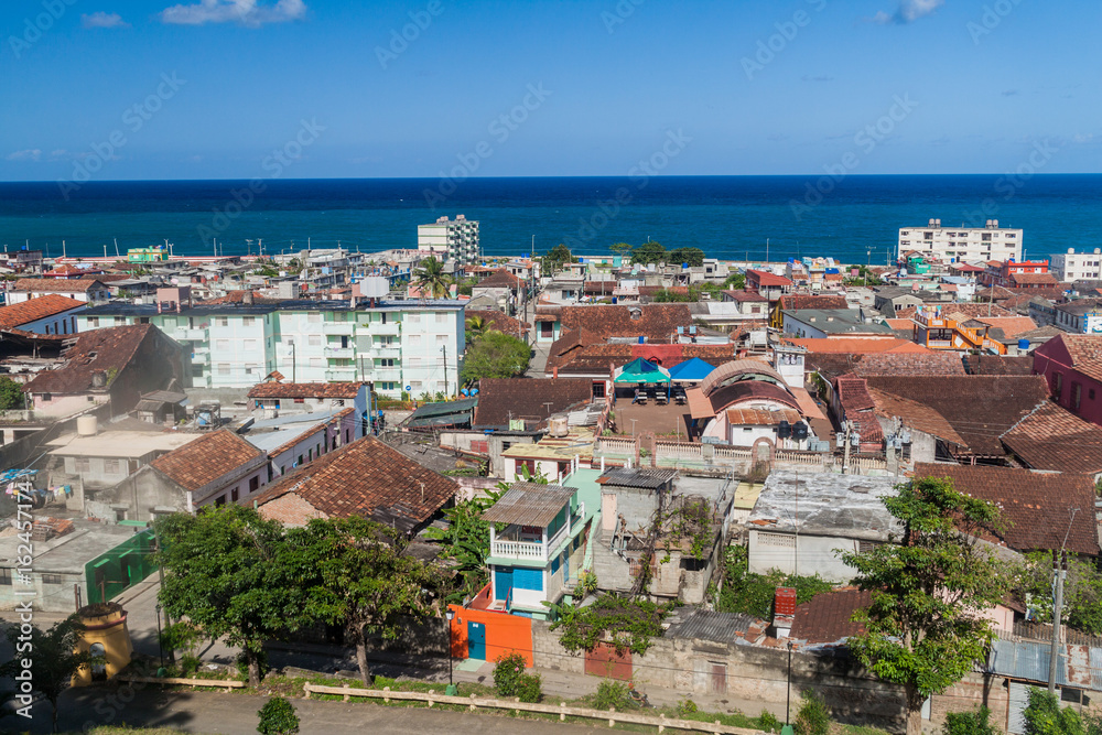 Aerial view of Baracoa, Cuba