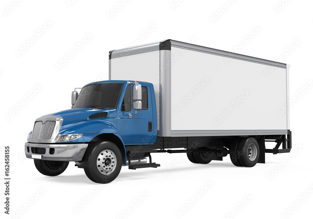 Cargo Delivery Truck Isolated