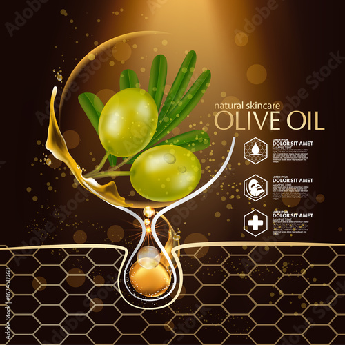 Olive oil organics natural skin care cosmetic 