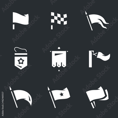 Vector Set of Various Flags Icons.