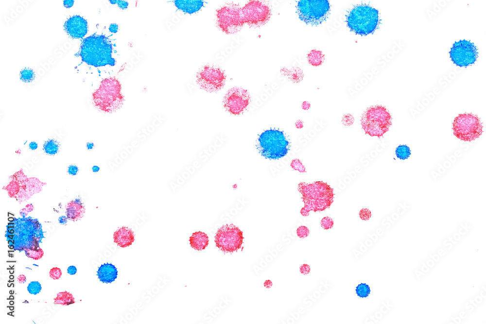 Abstract red blue ink splash Abstract red blue ink splash