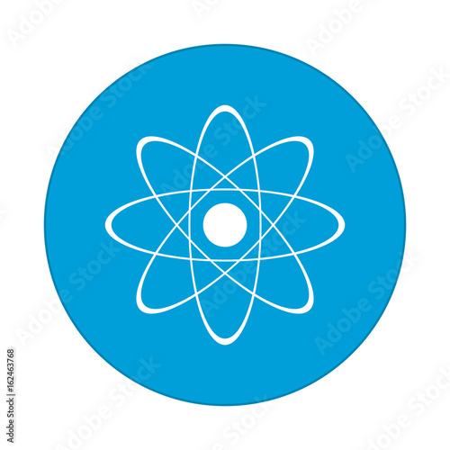 atomic, flat round icon